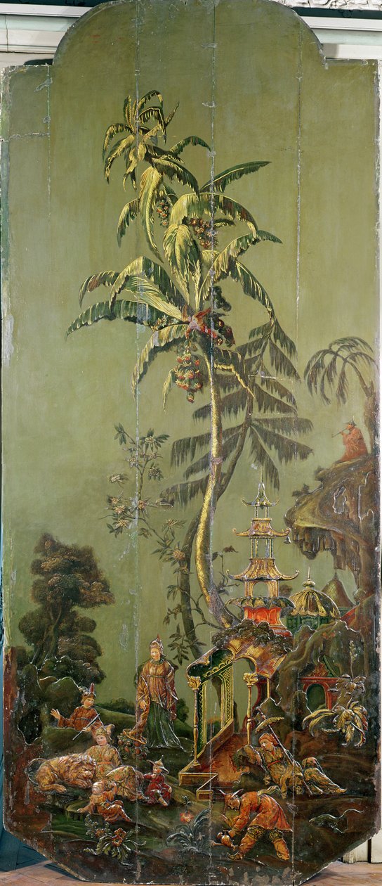 Země, ze série panelů zobrazujících čtyři živly, kolem roku 1730 (polychromované dřevo) od French School