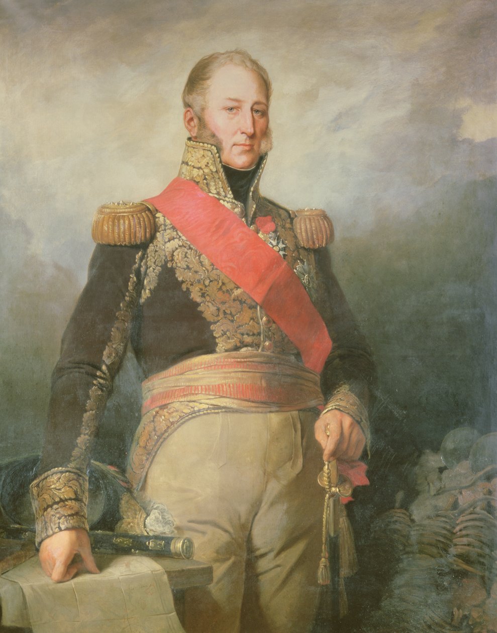 Edouard Adolphe Casimir Joseph Mortier (1768-1835) vévoda z Trevisa a maršál Francie, po roce 1811 od French School
