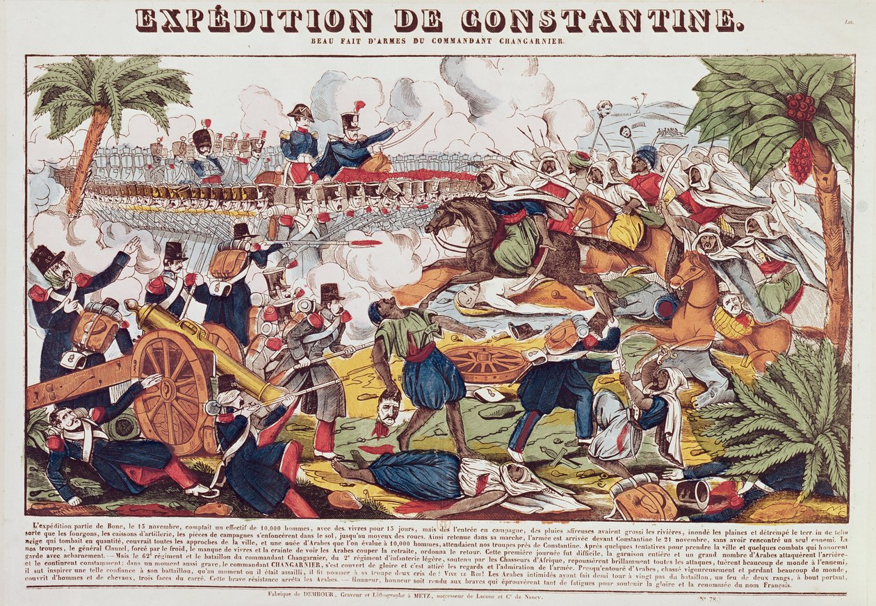 Expedice v Constantine pod velením generála Nicolase Changarniera (1793-1877) listopad 1836 od French School