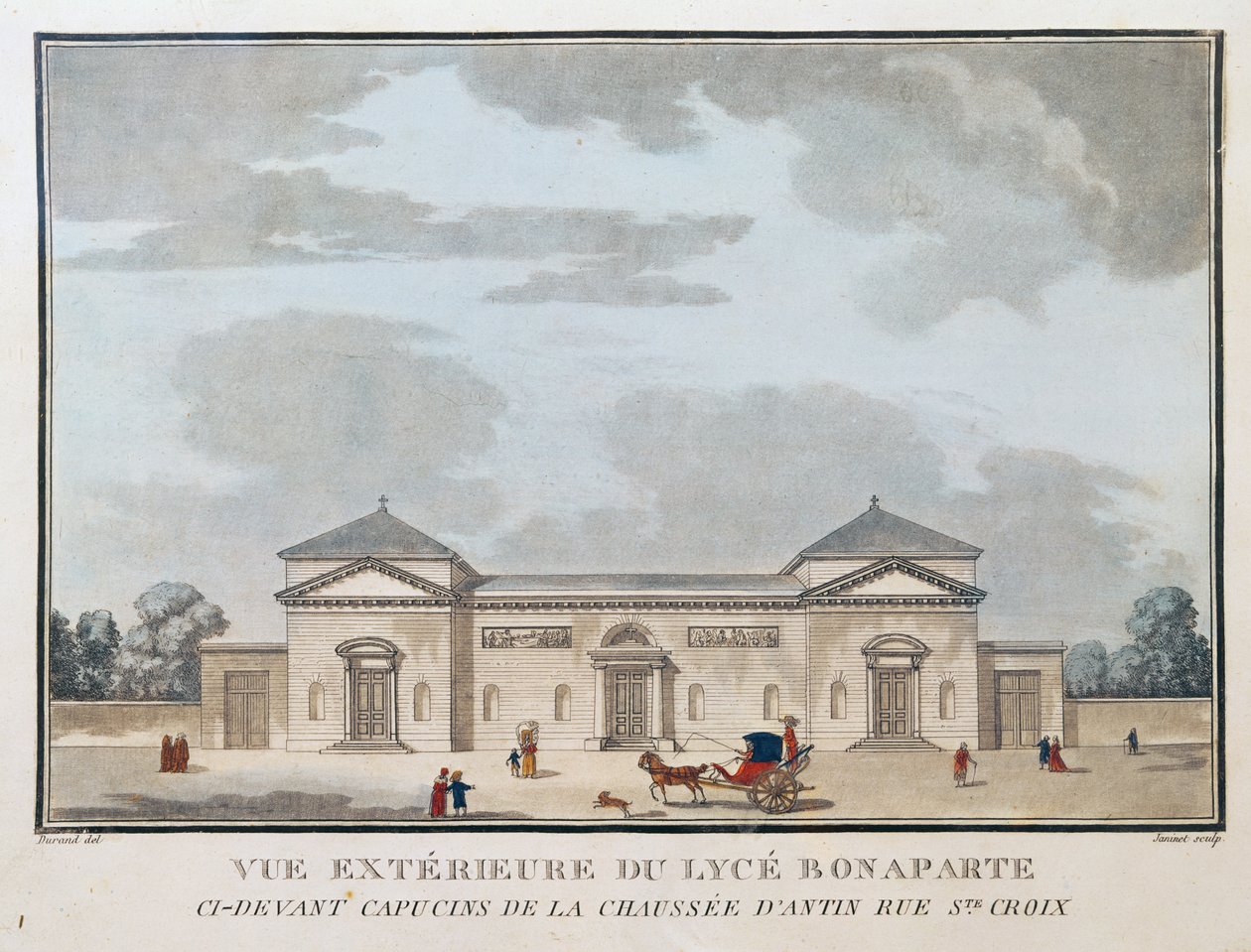 Vnější pohled na Lycee Bonaparte od French School