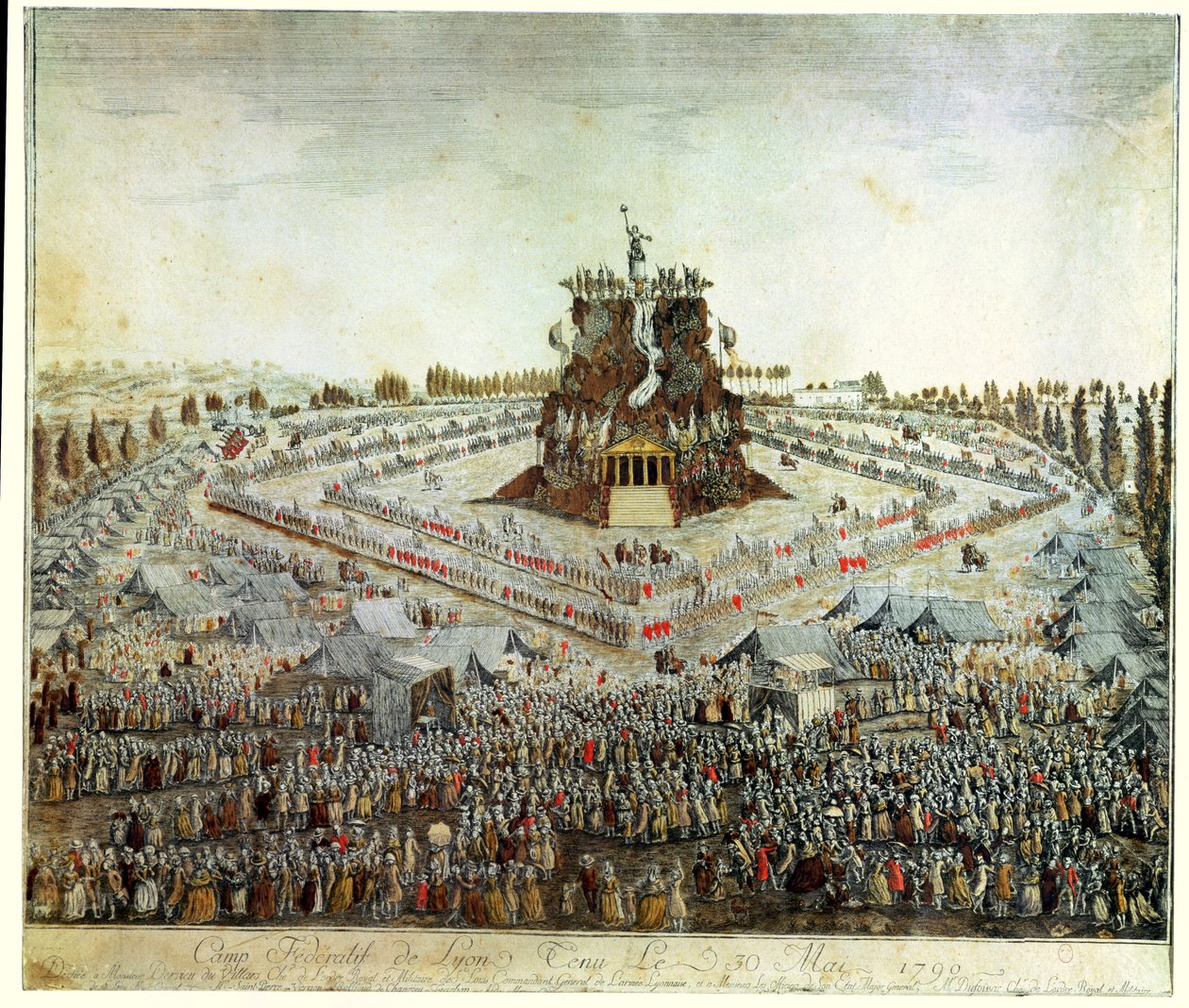 Federální tábor v Lyonu, 30. května 1790 od French School