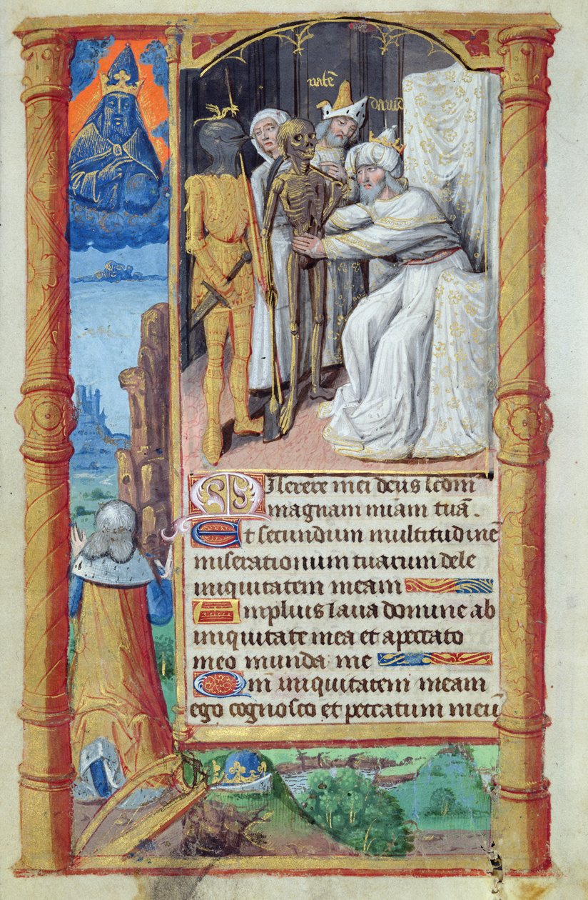 Fol.52v Smrt Davidova, z Heures a l