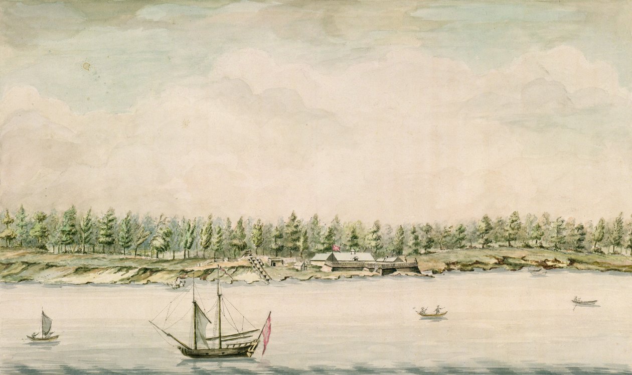 Fort Erie, konec osmnáctého století od French School