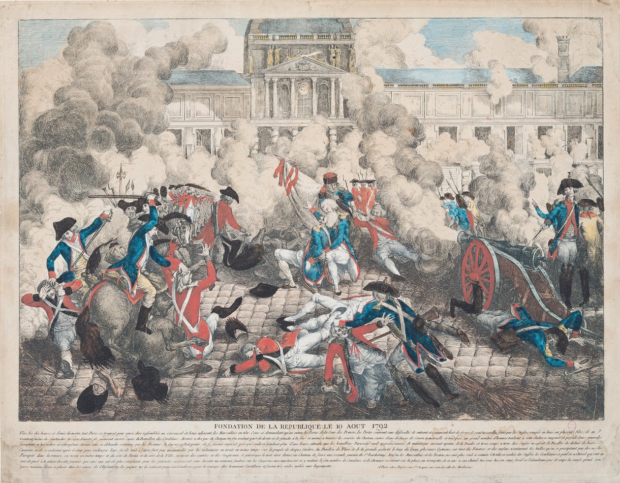 Založení republiky, 10. srpna 1792 od French School