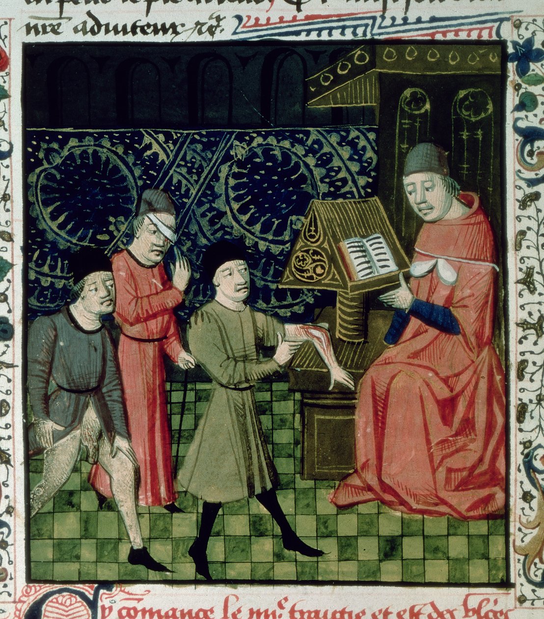 Fr 396 f.66 Chirurgická klinika, Guy de Chauliac od French School