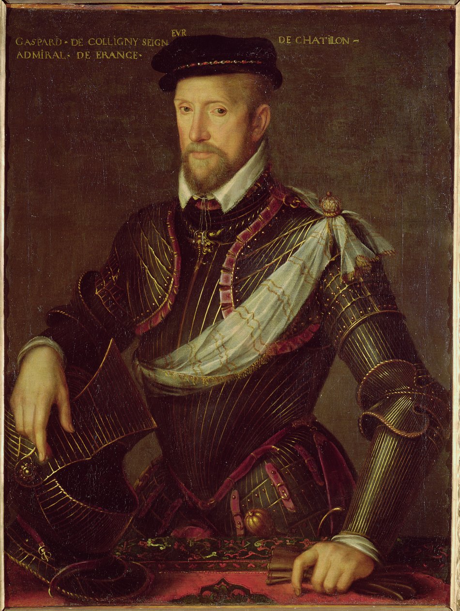 Gaspard II z Coligny (1519-72) admirál Francie od French School