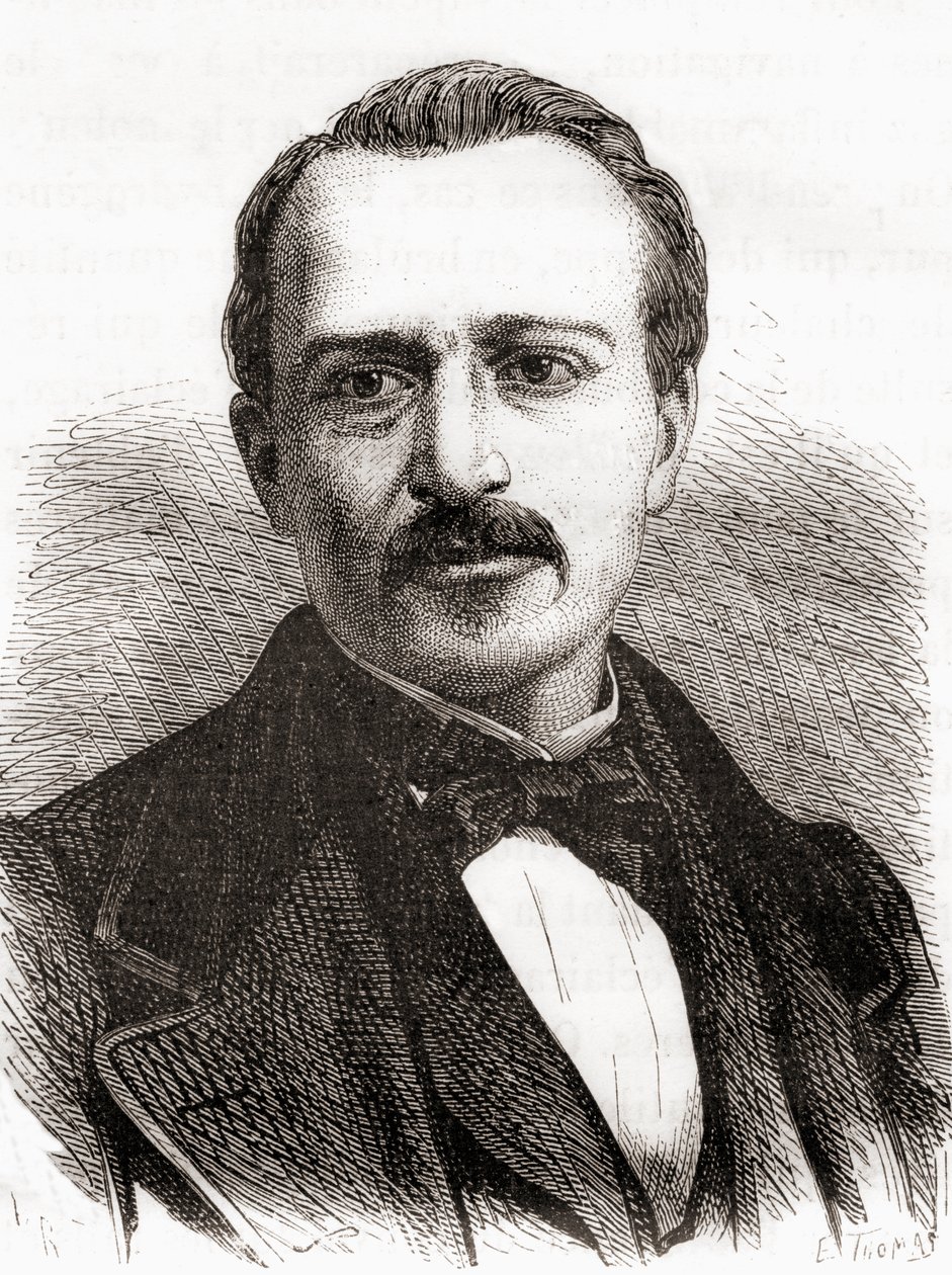 Jean Joseph Étienne Lenoir, z knihy Les Merveilles de la Science, vydané kolem roku 1870. od French School