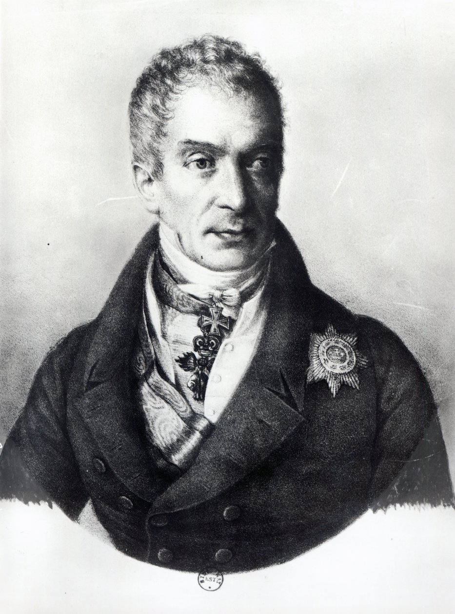 Klemens Wenzel Nepomuk Lothar (1773-1859) kníže z Metternich-Winneburgu od French School