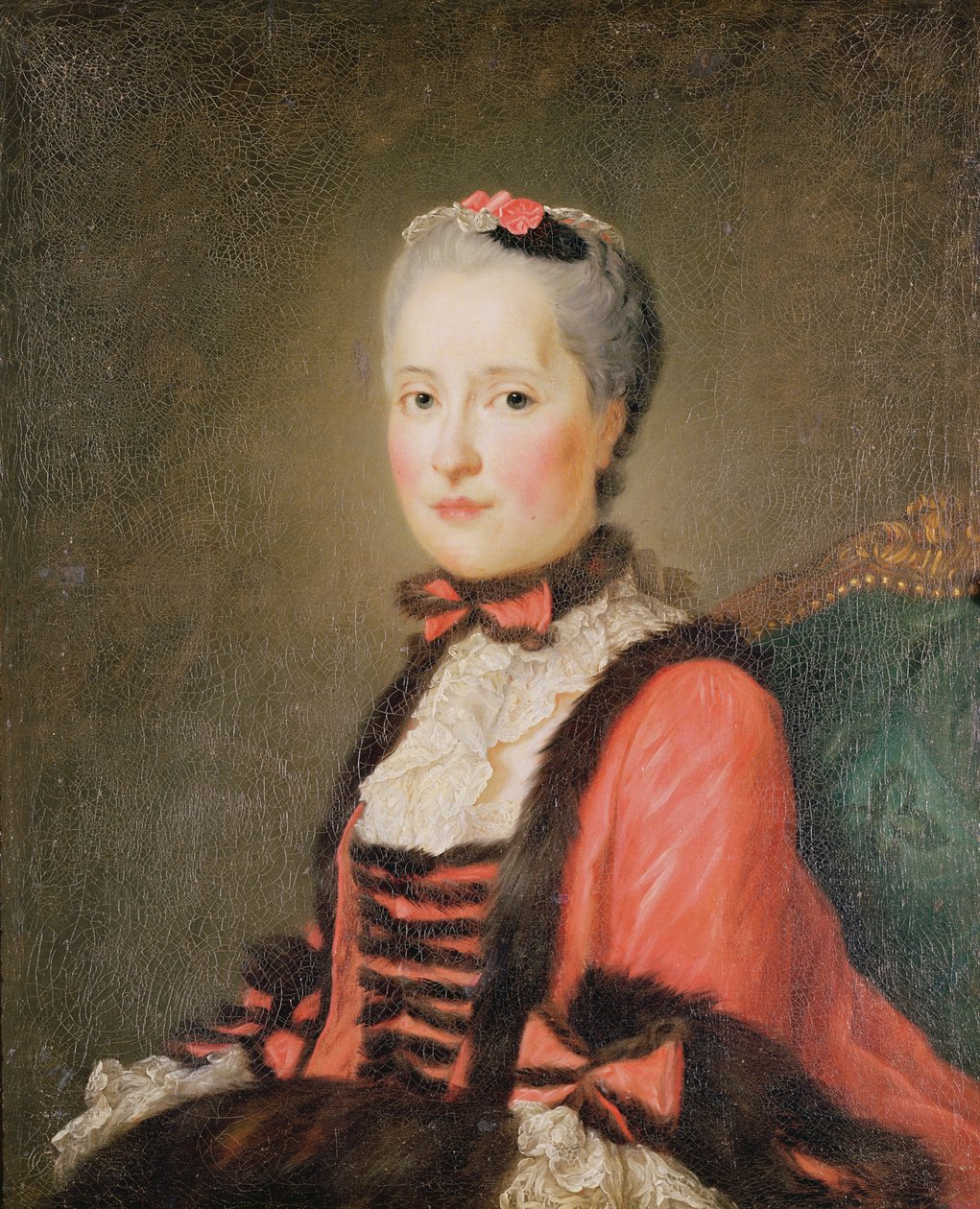 La Dauphine Marie-Josephe de Saxe (1731-67) připsaná Jeanu Marcu Nattierovi (1685-1766) nebo Jeanu Baptistovi Perroneauovi (1715-83) od French School