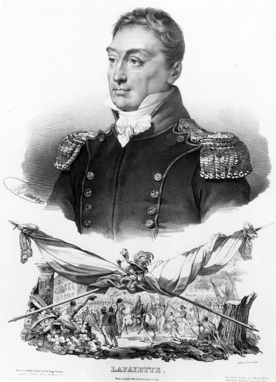 Lafayette, kolem roku 1830 od French School