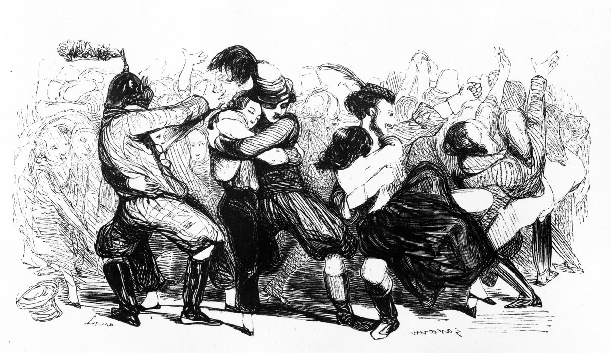 Le Bal Chicard, kolem roku 1840 od French School