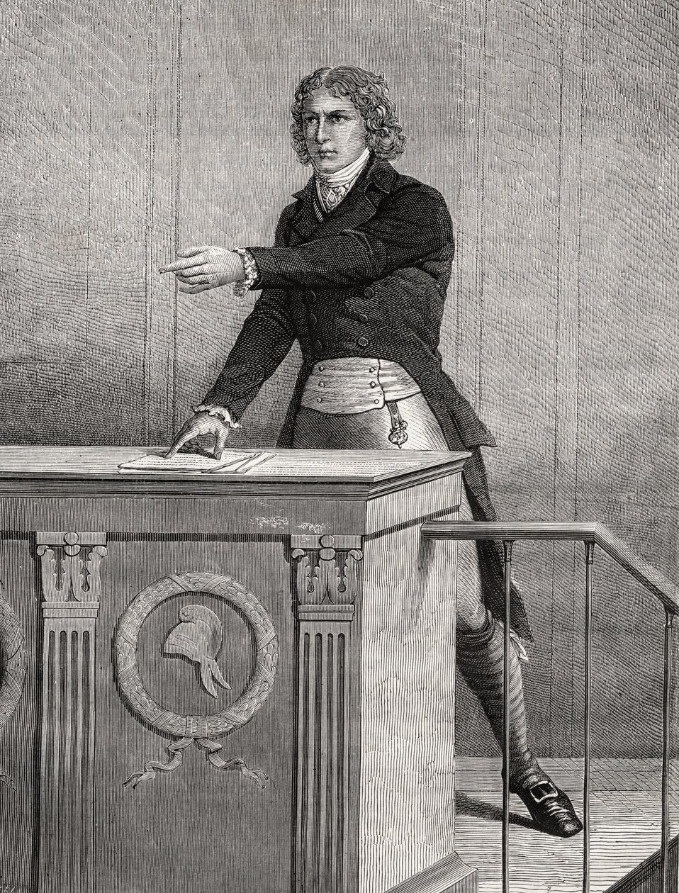 Louis Antoine de Saint Just (1767-94) od French School