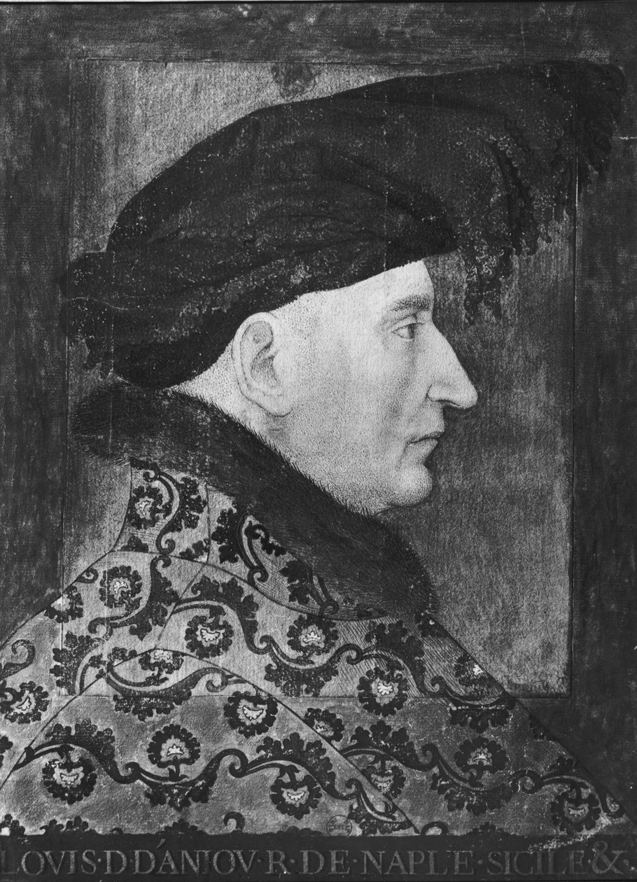 Ludvík II. z Anjou (1377-1417) král Neapole a Sicílie, 1410 od French School