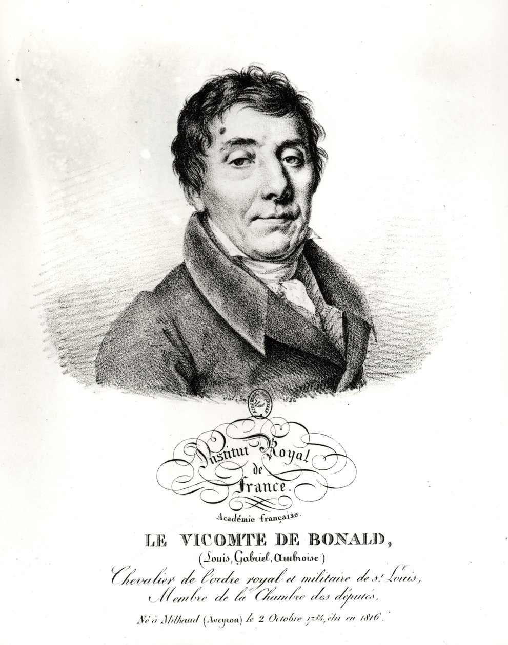 Louis, vikomt z Blonaldu (1734-1840) 1820 od French School