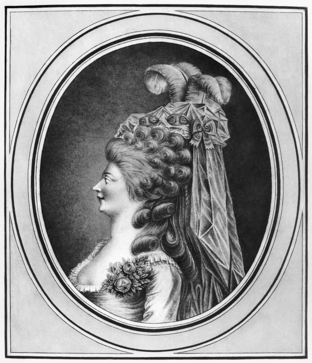 Louise Contat de Parny (1760-1813) v roli Suzanne ve "Figarově svatbě" od Pierra Augustina Carona de Beaumarchais (1732-99) od French School