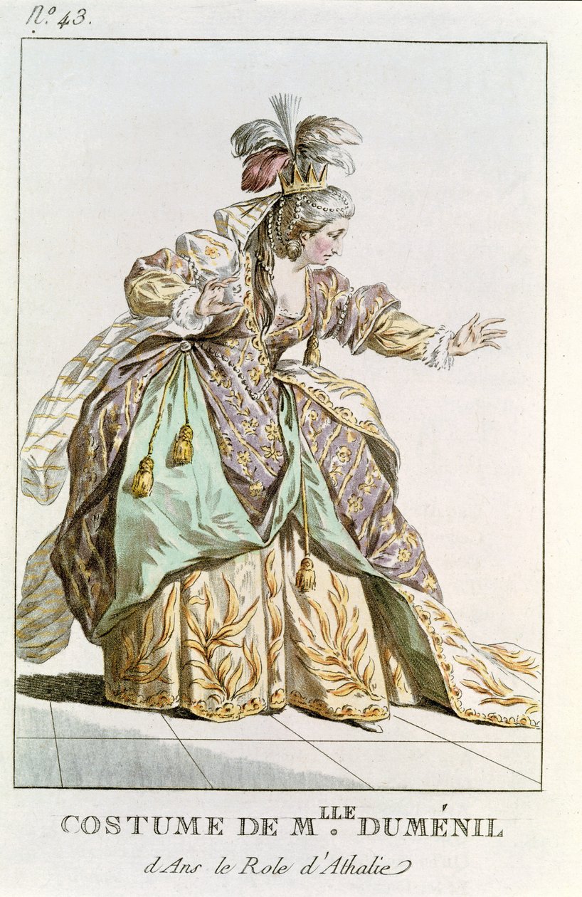 Mademoiselle Dumesnil (1713-1803) v roli Athalie v 