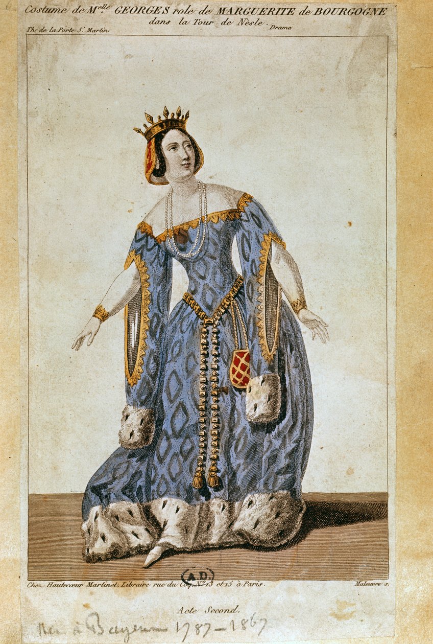 Mademoiselle George jako Marguerite v dějství II 