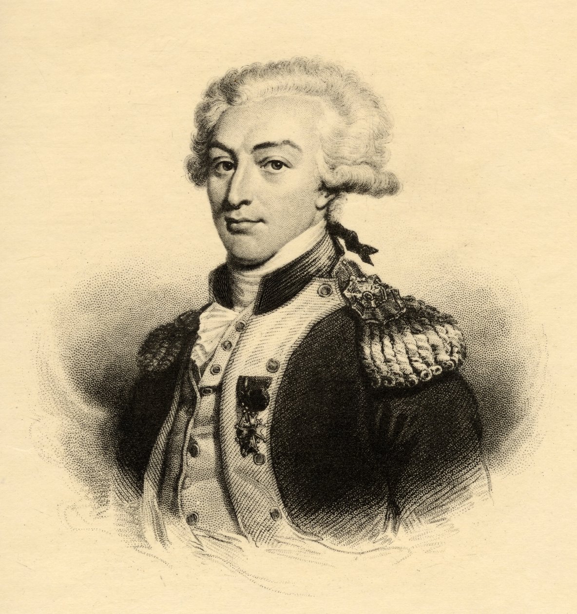 Marie Joseph Paul Yves Roch Gilbert du Motier (1757-1834) Marquis de Lafayette od French School