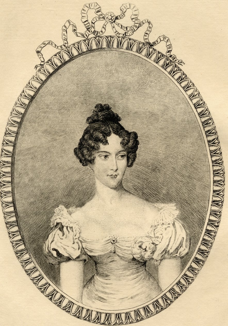 Marie-Caroline de Bourbon (1798-1870) vévodkyně z Berry od French School