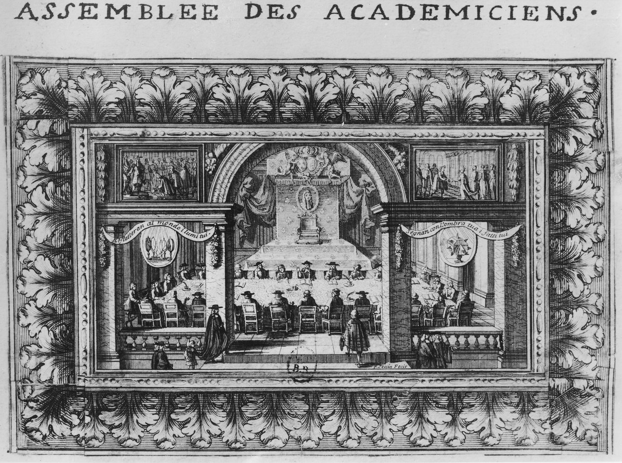 Setkání na Akademii Francaise v roce 1635 od French School