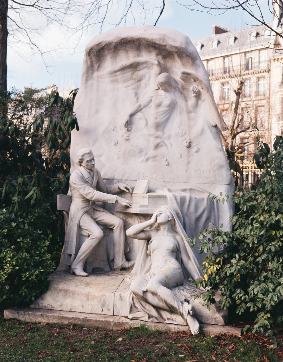 Památník Frederika Chopina (1810-49) (mramor) od French School