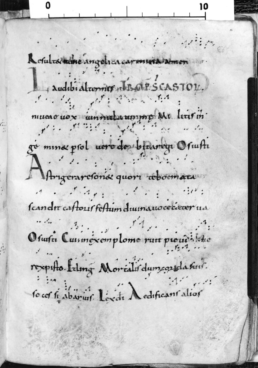 paní 17 fol. 289 Introit pro svátek svatého Castora, z 