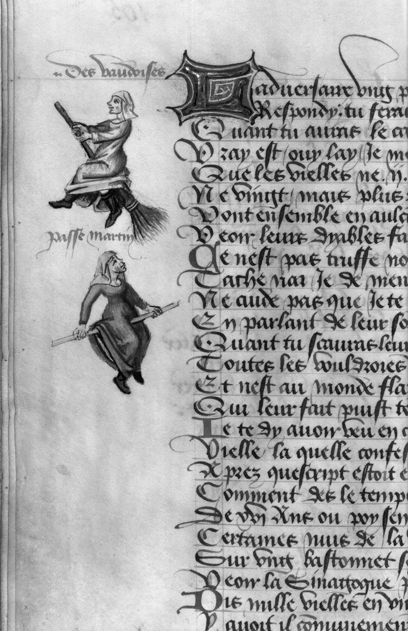 Paní Fr 12476 fol.105v Dvě čarodějnice z 