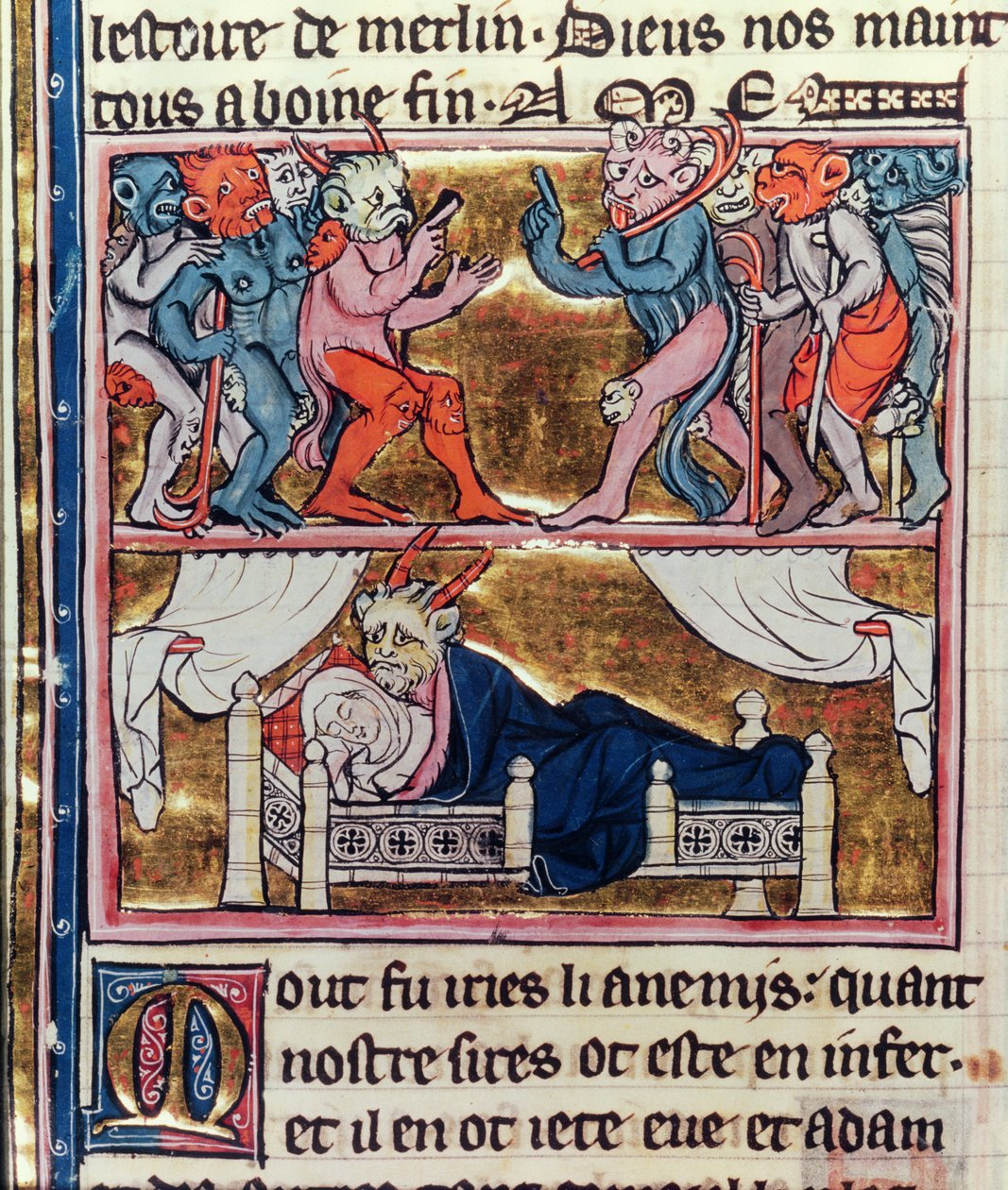 Paní Fr. 95 fol. 113v Rada démonů, z 