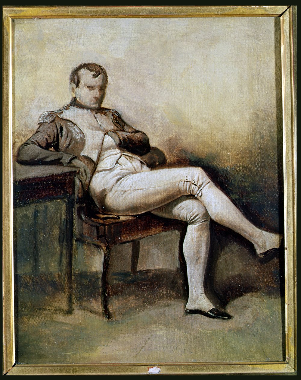 Napoleon I (1769-1821) sedící v křesle (grisaille) od French School
