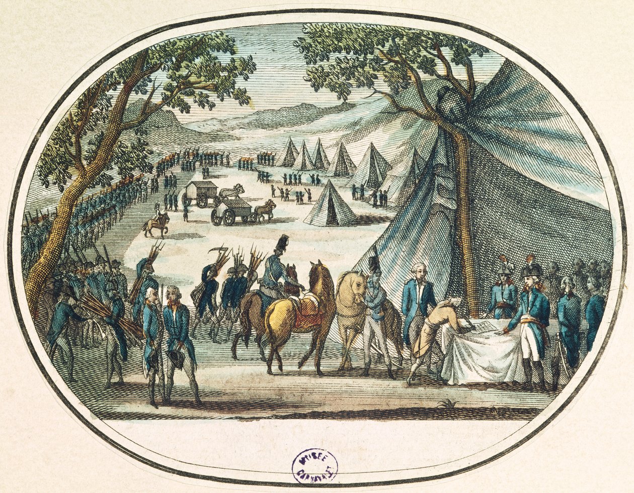 Uklidnění Vendee generálem Hochem (1768-97) 20. dubna 1795 od French School
