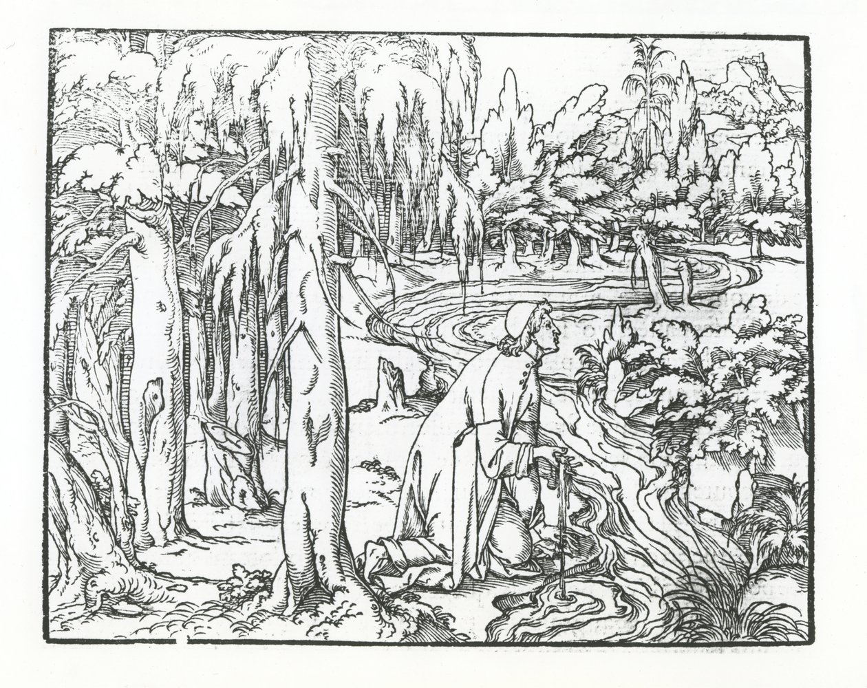 Stránka z Discours du Songe de Poliphile, Francesco Colonna, 1546 od French School