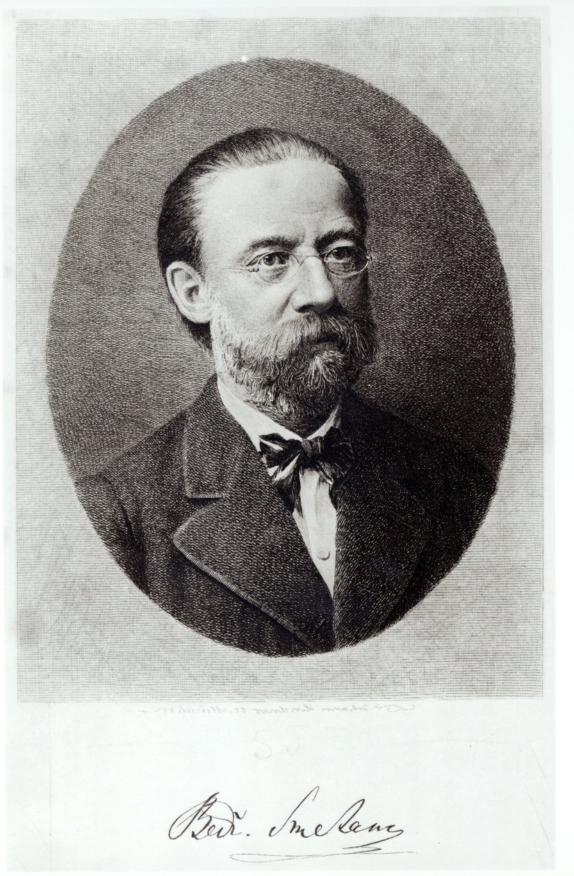 Portrét Bedřicha Smetany (1824-84) od French School