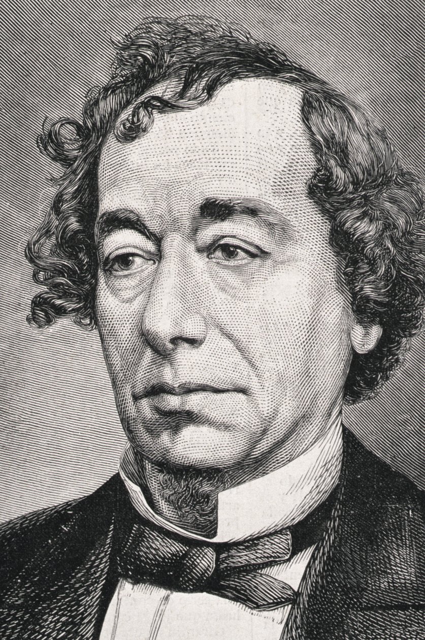 Portrét Benjamina Disraeliho, prvního hraběte z Beaconsfield (1804-81) od French School