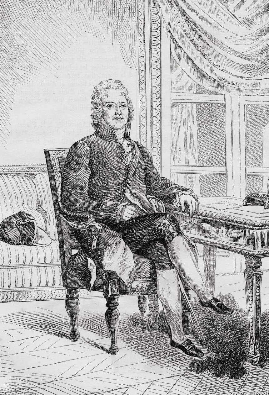 Portrét Charlese Maurice Talleyrand-Perigorda (1754-1838) od French School