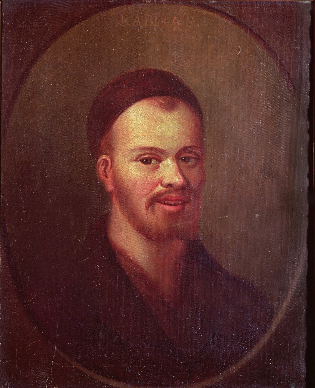 Portrét Francoise Rabelaise (asi 1494-1553), francouzského satirika od French School