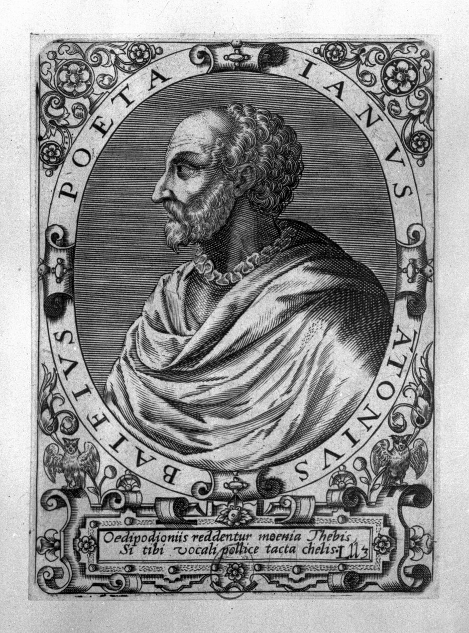 Portrét Jean Antoine de Baif (1532-89) od French School