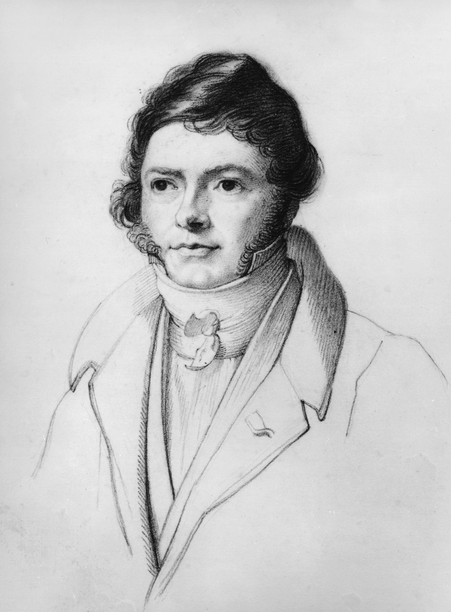 Portrét Jean-Francoise Champolliona (1790-1832), 1830 od French School