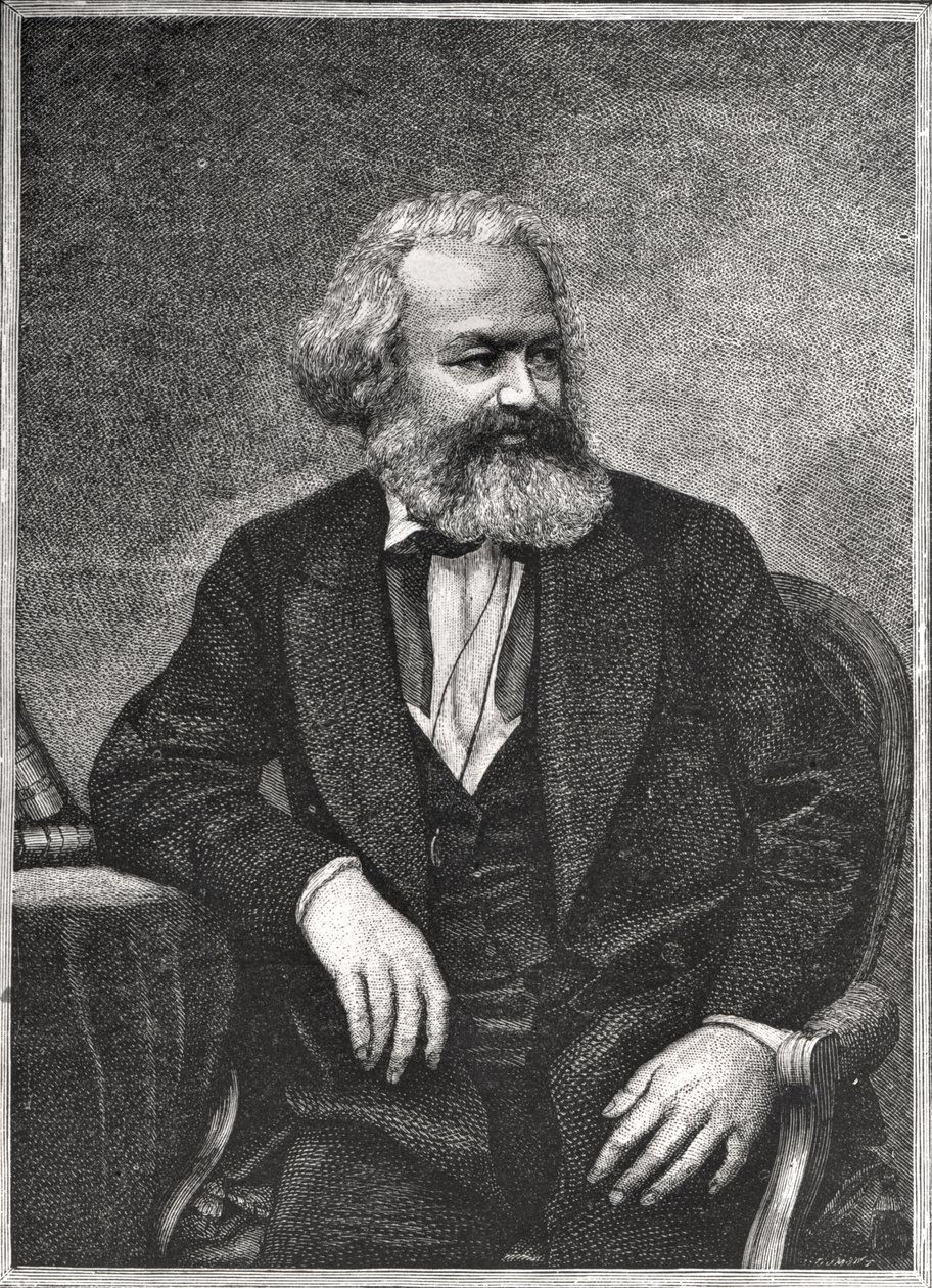 Portrét Karla Marxe (1818-83) 1857 od French School