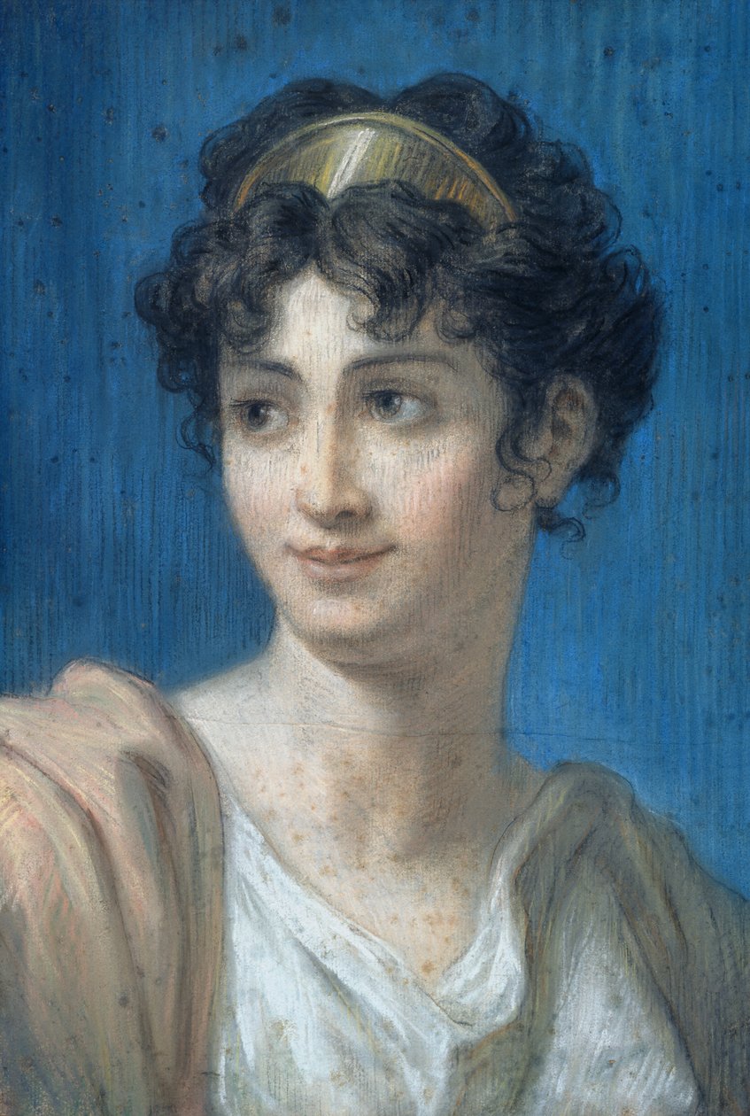 Portrét mademoiselle Georges (1787-1867) (pastel na papíře) od French School