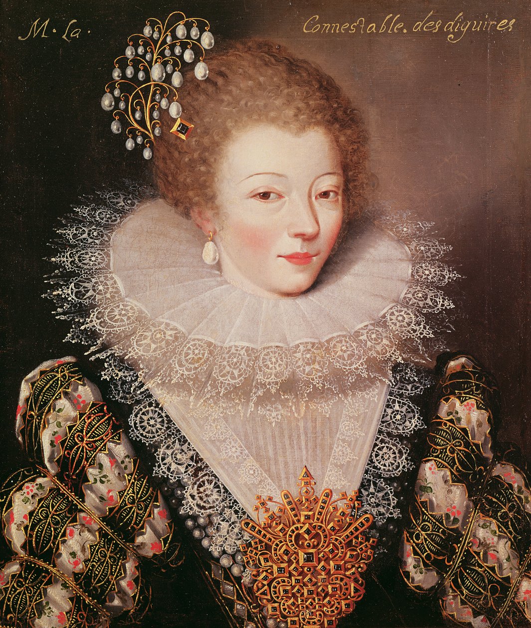 Portrét Marie Vignonové (asi 1576-1657) od French School