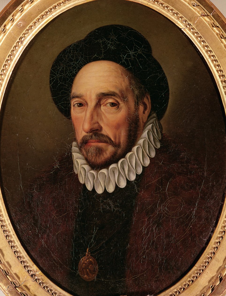 Portrét Michela Eyquema de Montaigne (1533-92) od French School