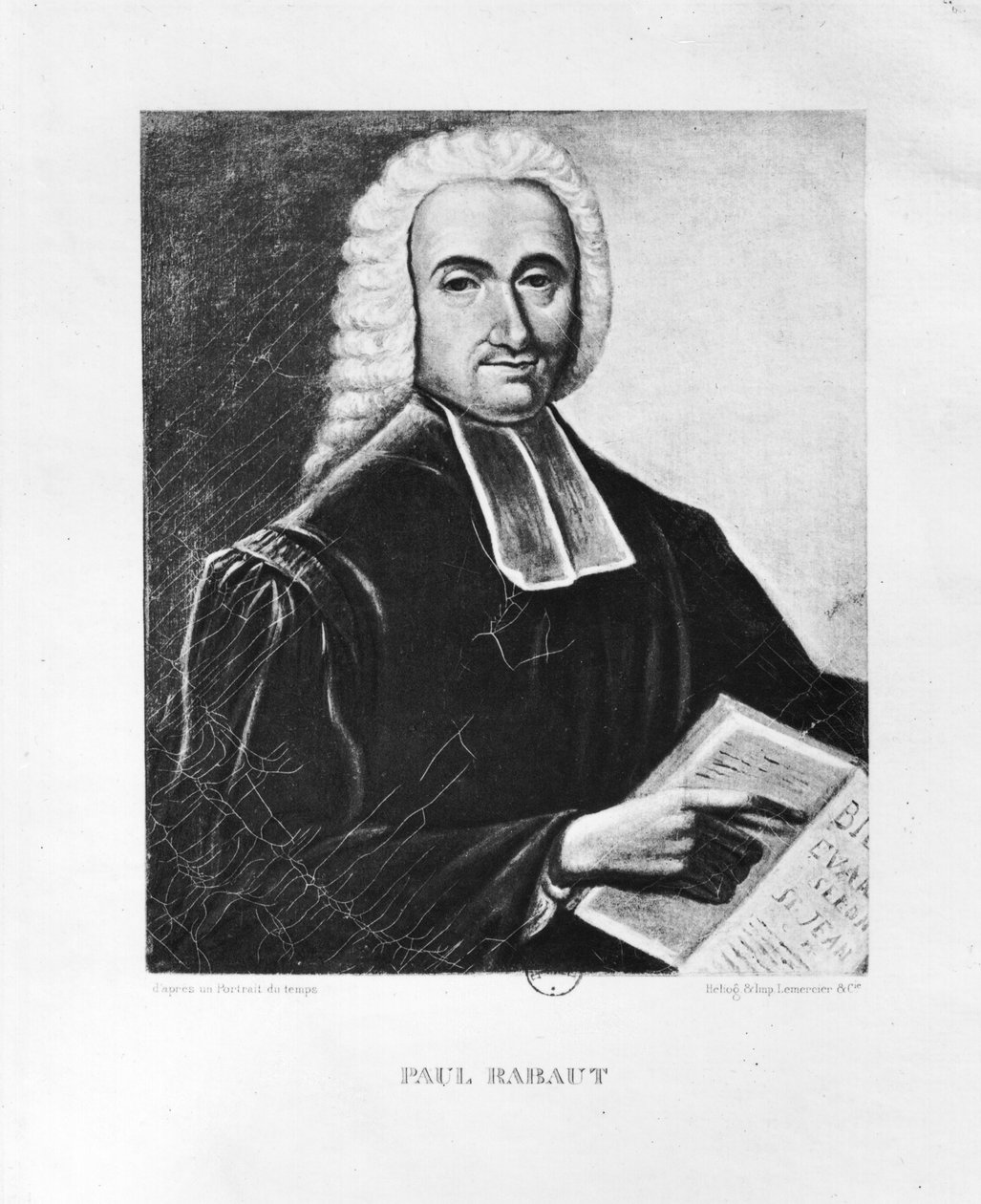 Portrét Paula Rabauta (1718-94) od French School