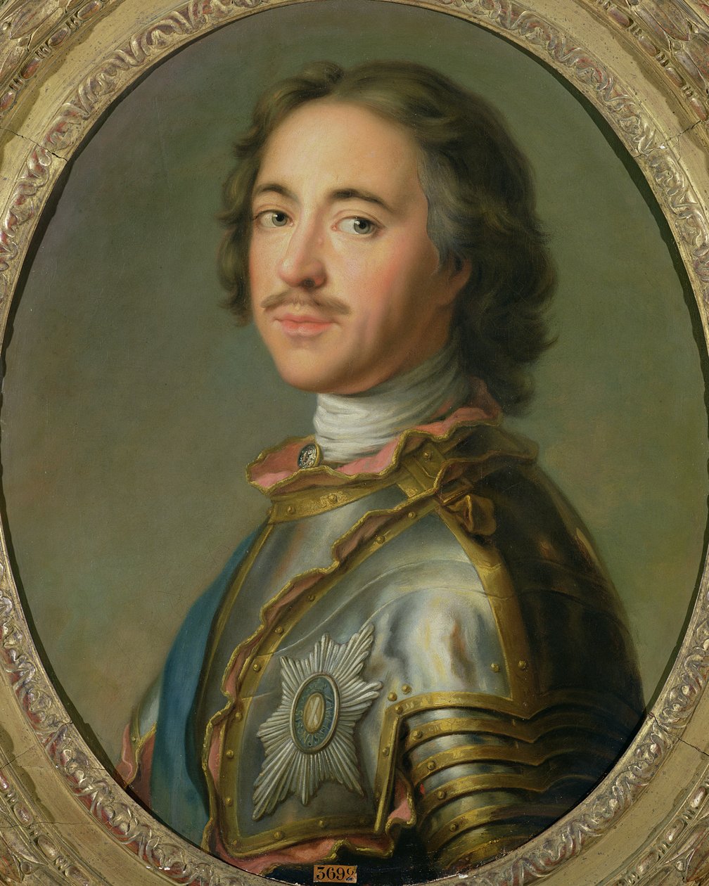 Portrét Petra Velikého (1672-1725) od French School