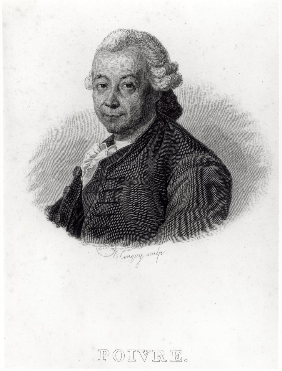 Portrét Pierra Poivreho (1719-1786) od French School