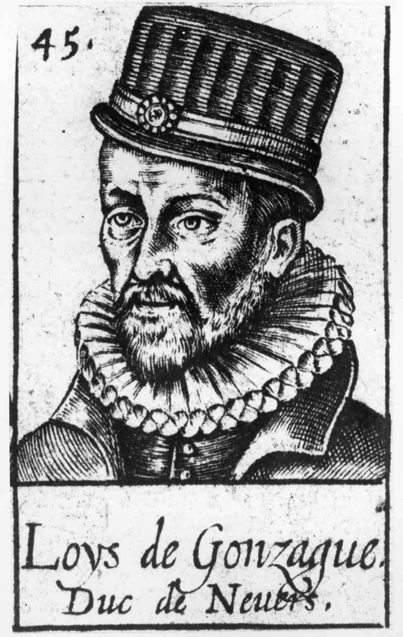 Portrét prince Ludovica z Gonzagy (narozen v Mantově 1539-zemřel v Paříži 1595) od French School