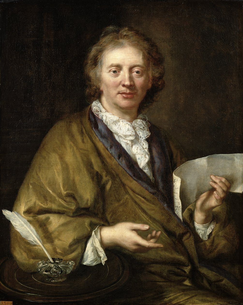Portrét muže, pravděpodobně Francois II Couperin (1668-1733) od French School