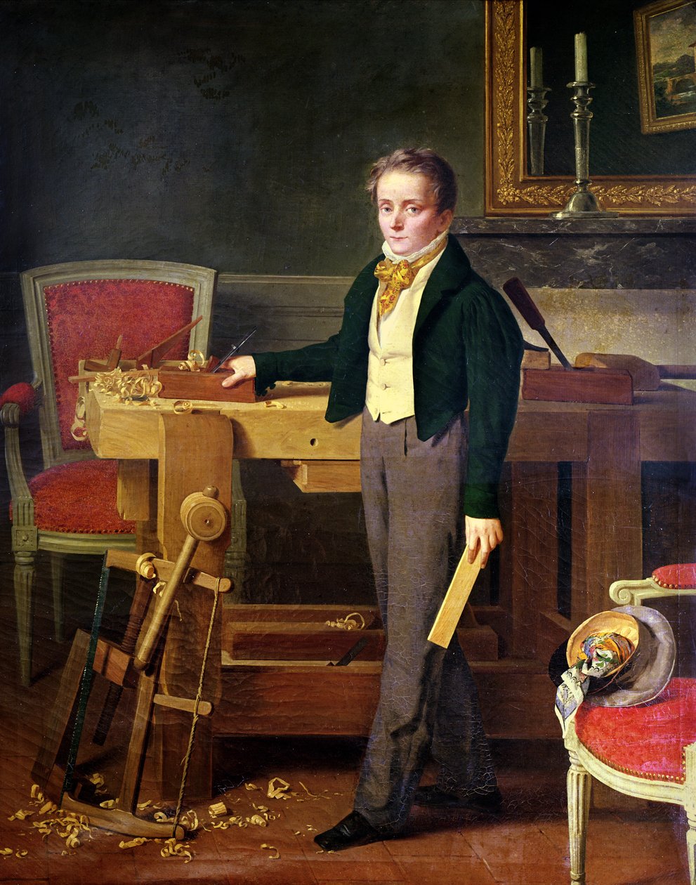 Portrét předpokládaný být Alfred de La Chaussee od French School
