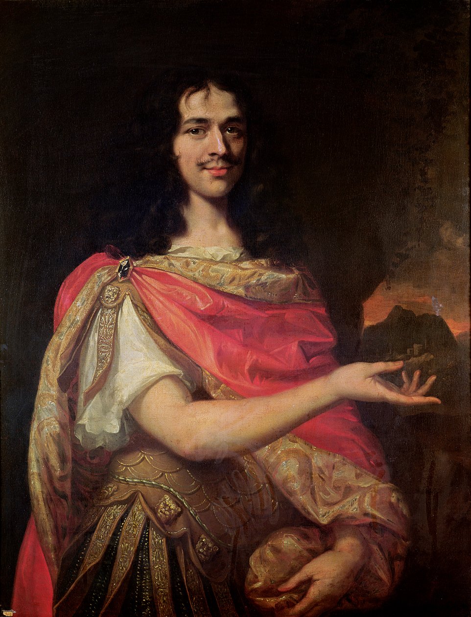 Portrét pravděpodobně Moliere (1622-73) od French School