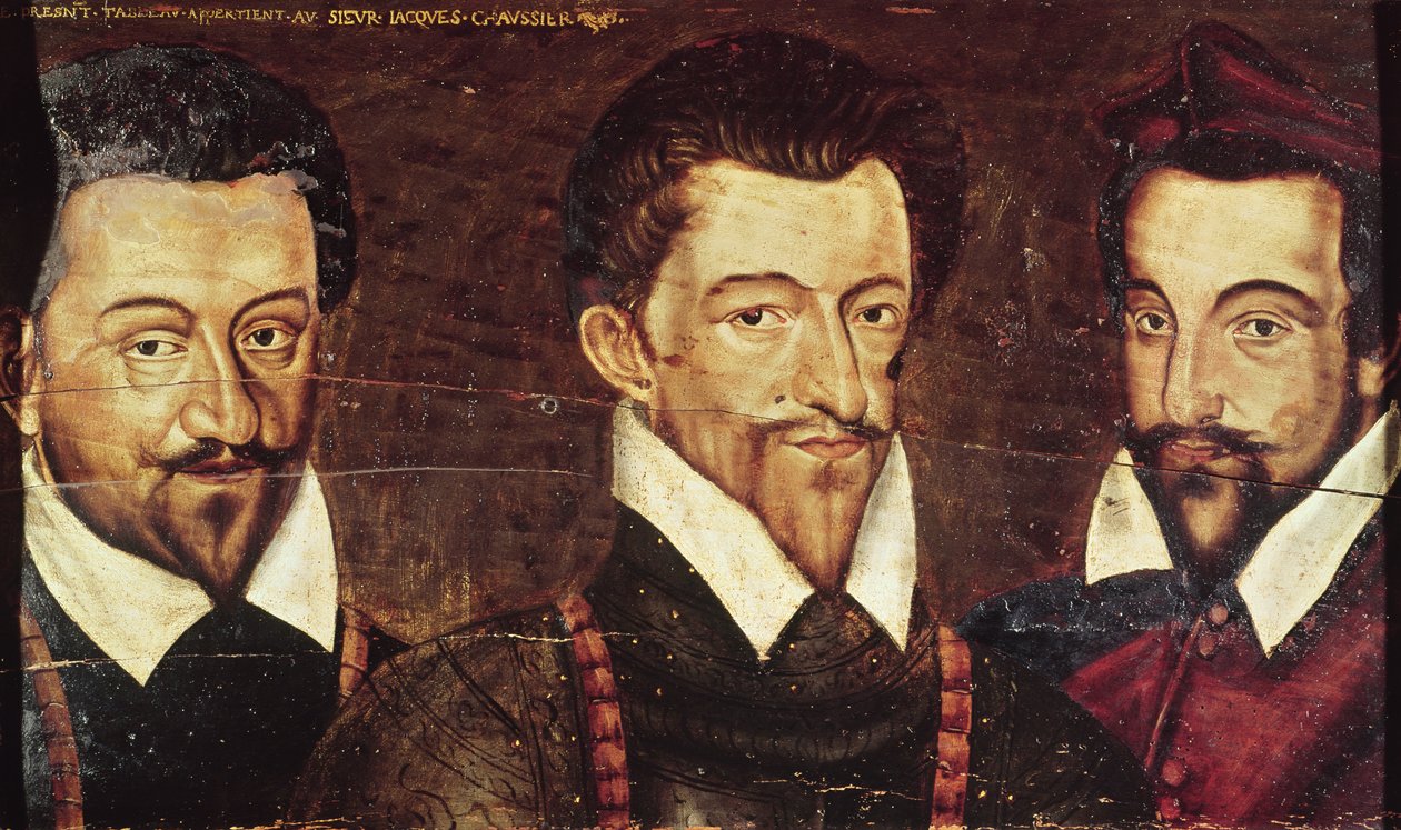 Portréty tří vévodů z Guise od French School