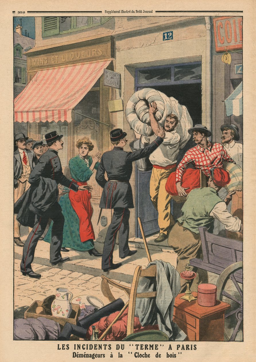 Problémy termínů v Paříži, tajný odsun mužů, ilustrace z 